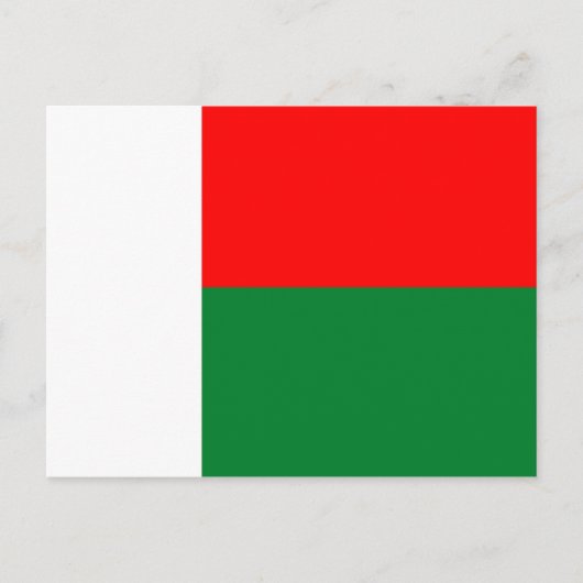 Madagaskar: symbool voor lange vlaggenstaat briefkaart (Voorkant)