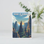 Madagaskar Tsingy de Bemaraha Nationaal Park Reize Briefkaart (Staand voorkant)