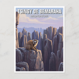 Madagaskar Tsingy de Bemaraha Nationaal Park Reize Briefkaart