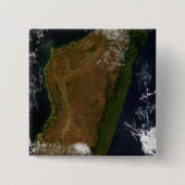 Madagaskar Vierkante Button 5,1 Cm (Voorkant)
