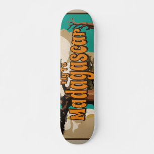 Madagaskar Vintage Travel Poster Persoonlijk Skateboard
