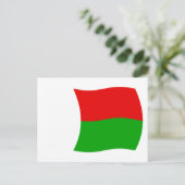 Madagaskar Vlag Ansichtkaart Briefkaart (Staand voorkant)