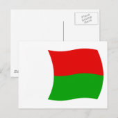 Madagaskar Vlag Ansichtkaart Briefkaart (Voorkant / Achterkant)