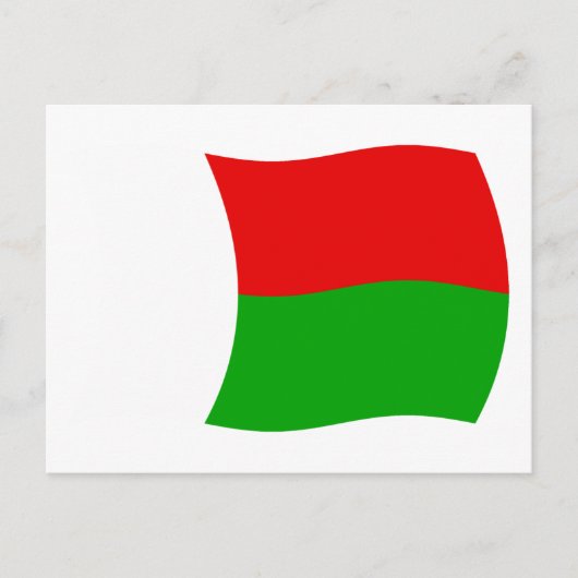 Madagaskar Vlag Ansichtkaart Briefkaart (Voorkant)