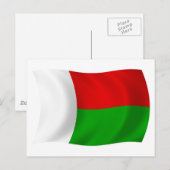 Madagaskar Vlag Ansichtkaart Briefkaart (Voorkant / Achterkant)