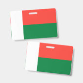 Madagaskar-vlag Badge (Voor- en achterkant)