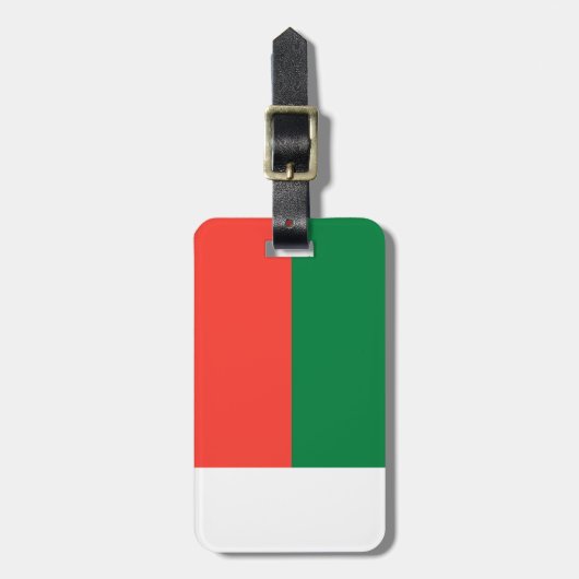 Madagaskar-vlag Bagagelabel (Voorkant verticaal)