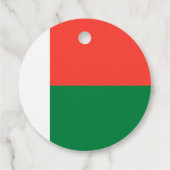 Madagaskar-vlag Bedankjes Labels (Achterkant)