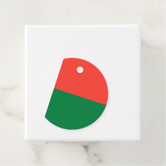 Madagaskar-vlag Bedankjes Labels (In situ)