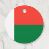 Madagaskar-vlag Bedankjes Labels (Voorkant)