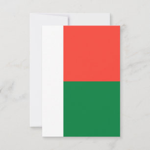 Madagaskar-vlag Bedankkaart