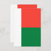 Madagaskar-vlag Bedankkaart (Voorkant / Achterkant)