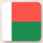 Madagaskar-vlag Bier Onderzetter (Voorkant)
