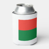 Madagaskar Vlag Blikjeskoeler (Blikje Voorkant)