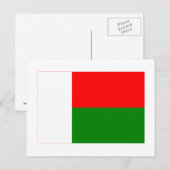 Madagaskar-vlag Briefkaart (Voorkant / Achterkant)