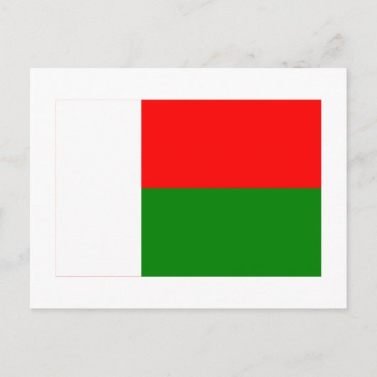 Madagaskar-vlag Briefkaart (Voorkant)