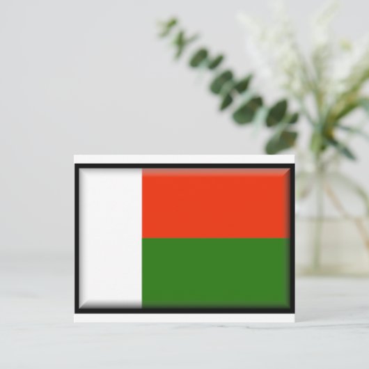 Madagaskar-vlag Briefkaart (Staand voorkant)