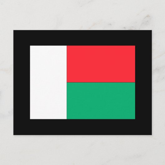Madagaskar-vlag Briefkaart (Voorkant)