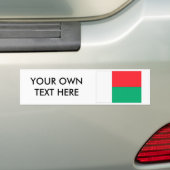 Madagaskar-vlag Bumpersticker (Op auto)