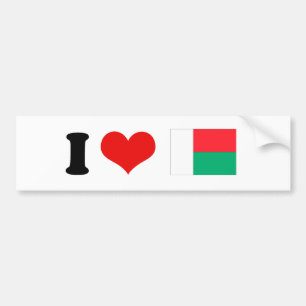 Madagaskar-vlag Bumpersticker