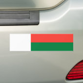 Madagaskar Vlag Bumpersticker (Op auto)