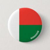 Madagaskar Vlag Charmante Patriottische Button (Voorkant)