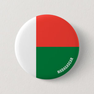 Madagaskar Vlag Charmante Patriottische Button