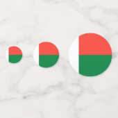 Madagaskar-vlag Confetti (Voorkanten)