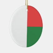 Madagaskar-vlag Emblem Keramisch Ornament (Rechts)