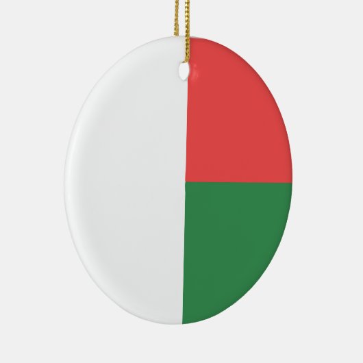 Madagaskar-vlag Emblem Keramisch Ornament (Rechts)