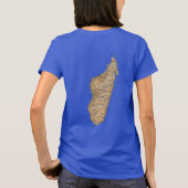 Madagaskar-vlag en Kaart-dk T-Shirt (Achterkant)