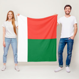 Madagaskar-vlag Fleece Deken