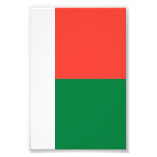Madagaskar-vlag Foto Afdruk (Voorkant)
