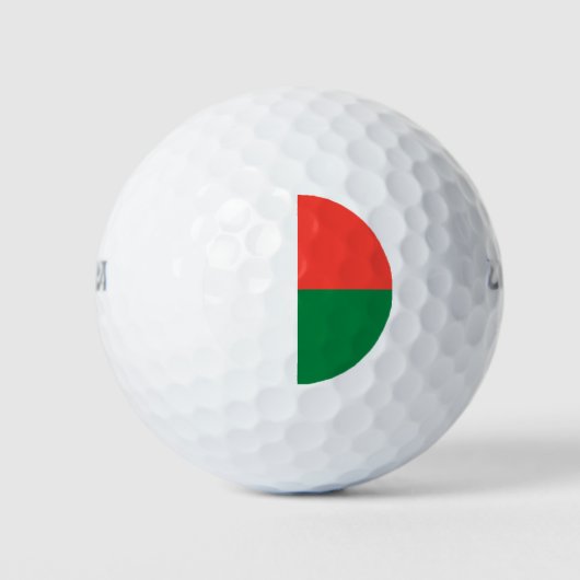 Madagaskar Vlag Golfballen (Voorkant)