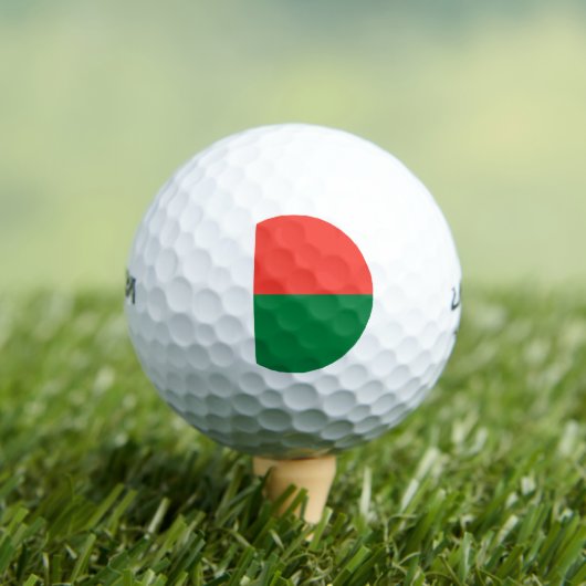 Madagaskar-vlag Golfballen (Insitu Shirt)