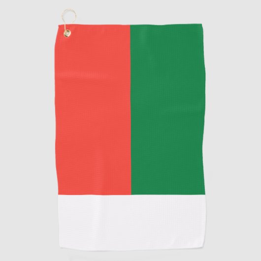 Madagaskar-vlag Golfhanddoek (Voorkant)