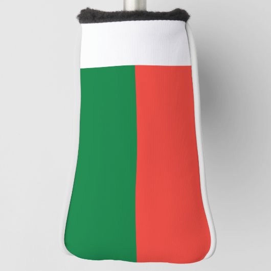 Madagaskar-vlag Golfheadcover (Draai 90)