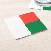Madagaskar Vlag Kartonnen Onderzetters (Schuin)