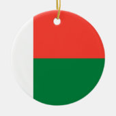 Madagaskar-vlag Keramisch Ornament (Voorkant)
