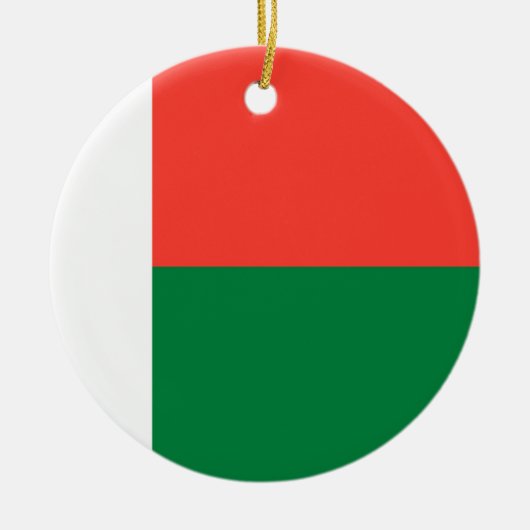 Madagaskar-vlag Keramisch Ornament (Voorkant)