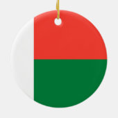 Madagaskar-vlag Keramisch Ornament (Achterkant)