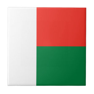 Madagaskar Vlag Keramische Tegel Tegeltje