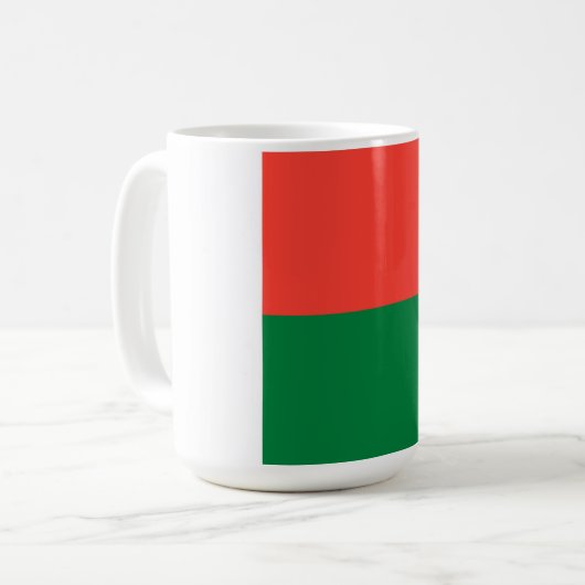Madagaskar-vlag Koffiemok (Voorkant links)