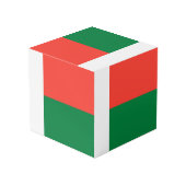 Madagaskar-vlag Kubus (Achter hoekig)
