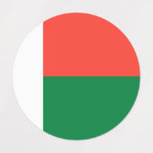 Madagaskar-vlag Labels (Design 2)