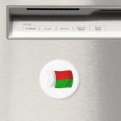 Madagaskar Vlag Magneet (Insitu (Vaatwasser))
