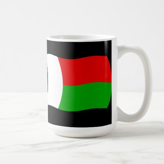 Madagaskar Vlag Mokkop Koffiemok (Rechts)