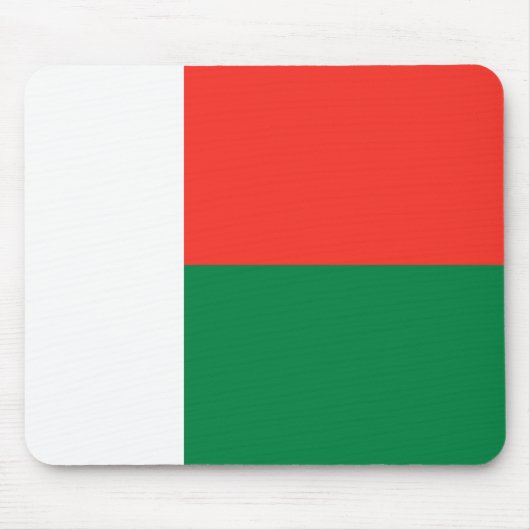 Madagaskar-vlag Mousepad Muismat (Voorkant)