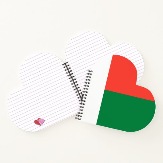 Madagaskar-vlag Notitieboek (Binnen)