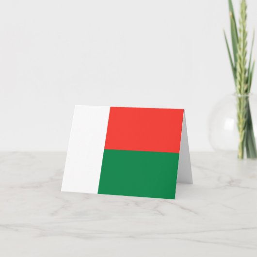 Madagaskar Vlag Notitiekaart (Voorkant)